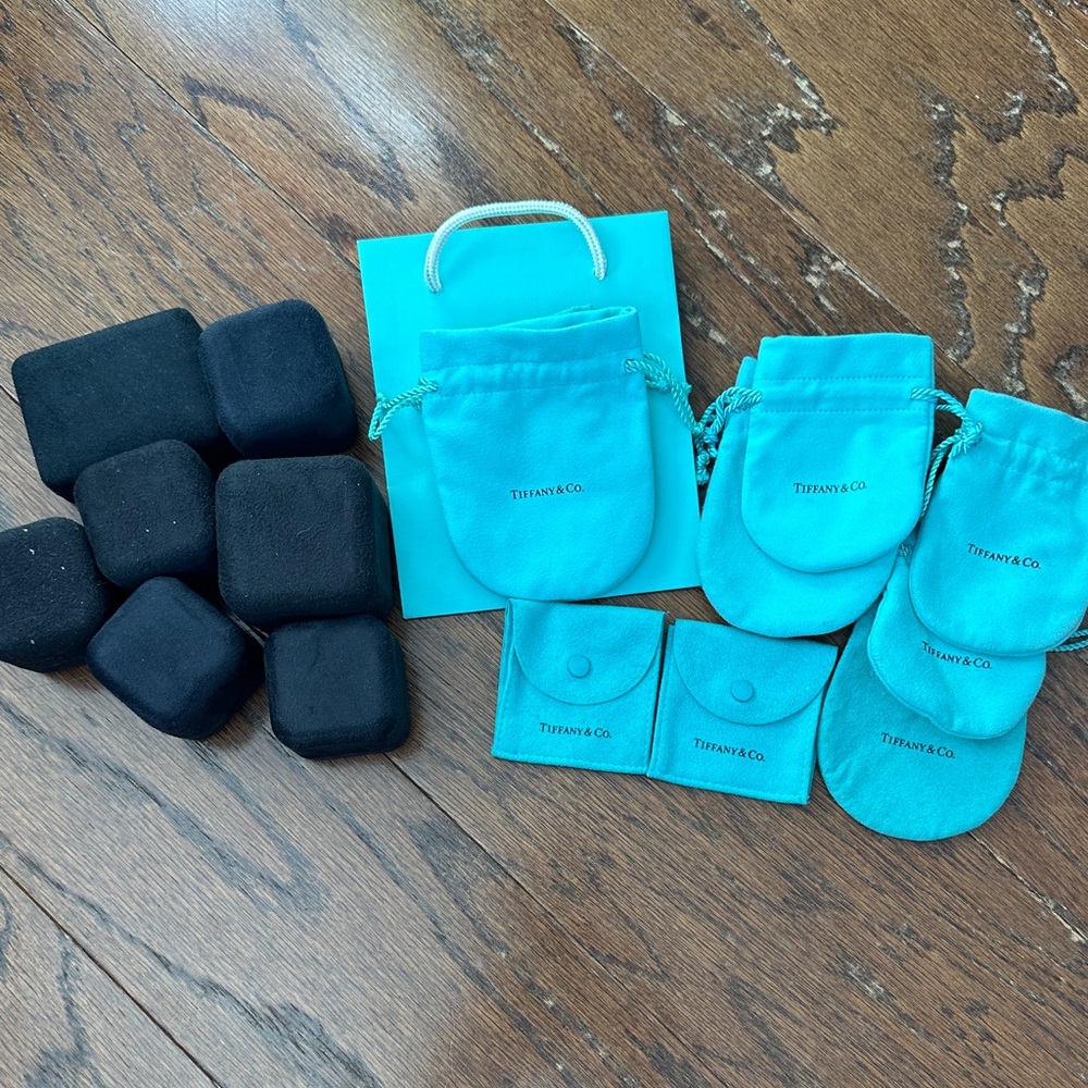 Tiffany & Co. Jewelry Pouches and Boxes - Blue and Black
